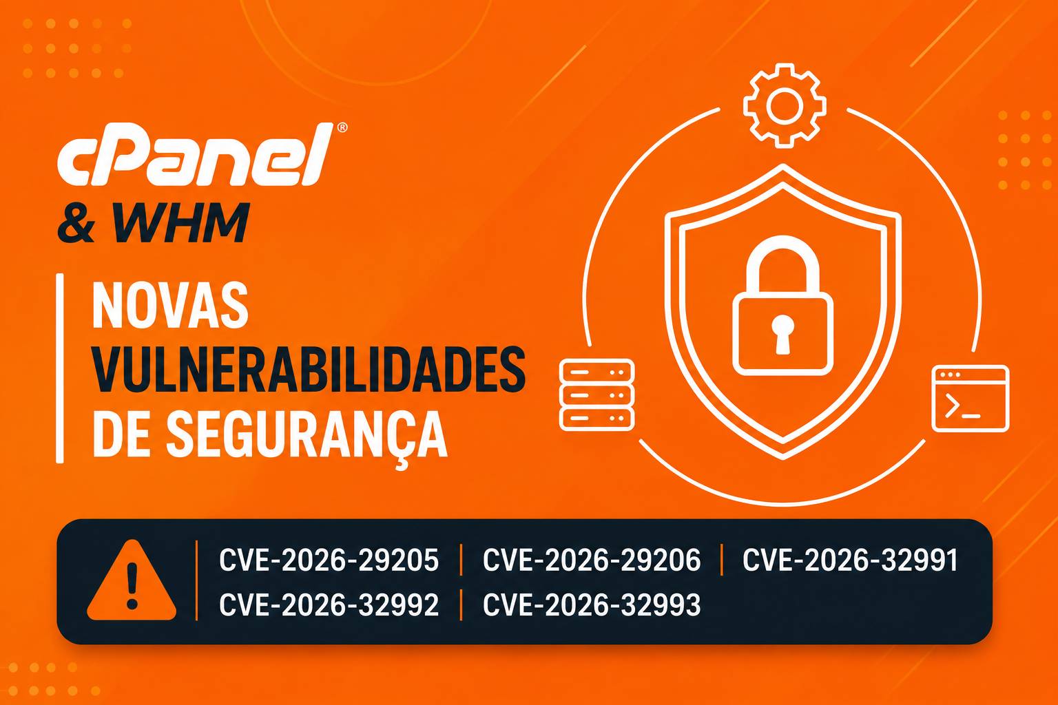 Vulnerabilidades no cPanel: CVE-2026-29205 / CVE-2026-29206 / CVE-2026-32991 / CVE-2026-32992 / CVE-2026-32993